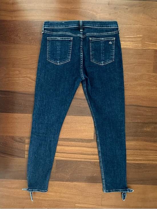 Rag & Bone Stevie Capri Tie Ankle Jeans in Paz. Denim Dark Wash Size 30 NWOT - Picture 3 of 7